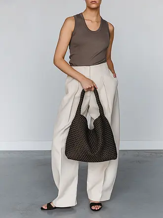 MARREA | Tasche - Hobo BUCKET DI NERO Large | braun